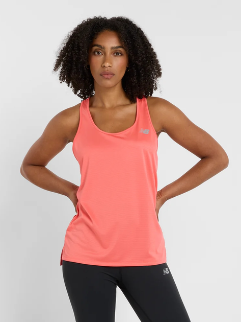 Koszulka sportowa damska bez rękawów New Balance Sport Essentials WT41220 S Jasnoczerwona (197966567538) - obraz 1