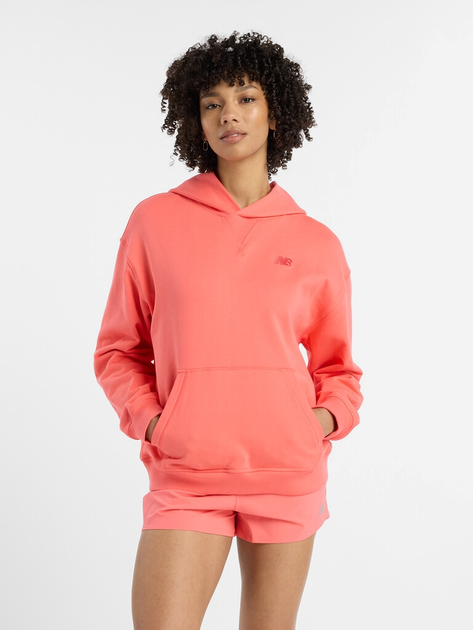 Худі жіноче New Balance Nb Athletics WT41537 M Світло-червоне (197967357381) - зображення 1