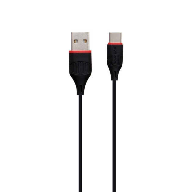 Мережевий Зарядний пристрій Borofone BA20A Type-C 1USB 2.1A Колір Чорний - зображення 5