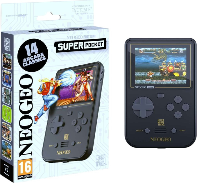 Портативна кишенькова консоль Evercade HyperMegaTech! Super Pocket NEOGEO Edition (5060990241093) - зображення 1