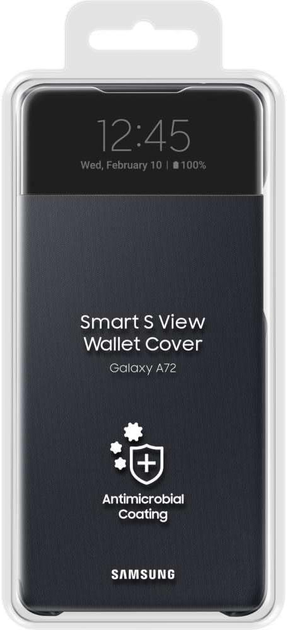 Etui z klapką Samsung Smart S View Wallet Cover do Galaxy A72 Black (EF-EA725PBEGEE) - obraz 5