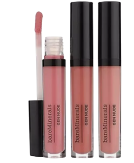 Zestaw błyszczyków do ust Bareminerals Lip Laquer-Trio Gen Nude Patent Lip Laquer 3 x 3.7 ml (98132575312) - obraz 2