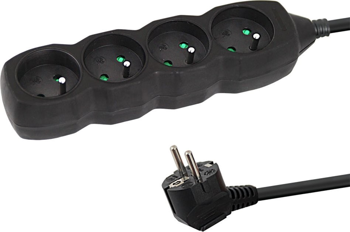 Listwa zasilająca Esperanza 4 gniazda 1.5 m Black (ELK205K) - obraz 1