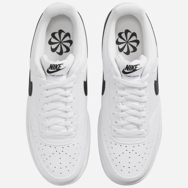 Жіночі кеди низькі Nike W Court Vision Lo Nn DH3158-101 41 (9.5US) Білі з чорним (195237032044) - зображення 5