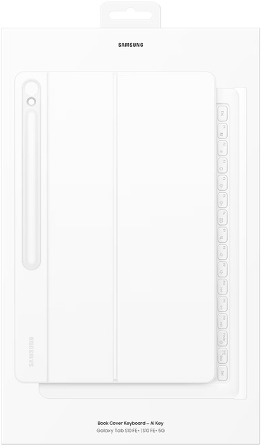 Etui z klawiaturą Samsung Book Cover Keyboard Slim - AI Key do Galaxy Tab S10 FE+ White (EF-DX625UWEGWW) - obraz 11