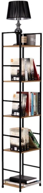 Стелаж ModernHome by Multistore дерев'яний 5 полиць лофт (CWJ3024144L WILD OAK) - зображення 9