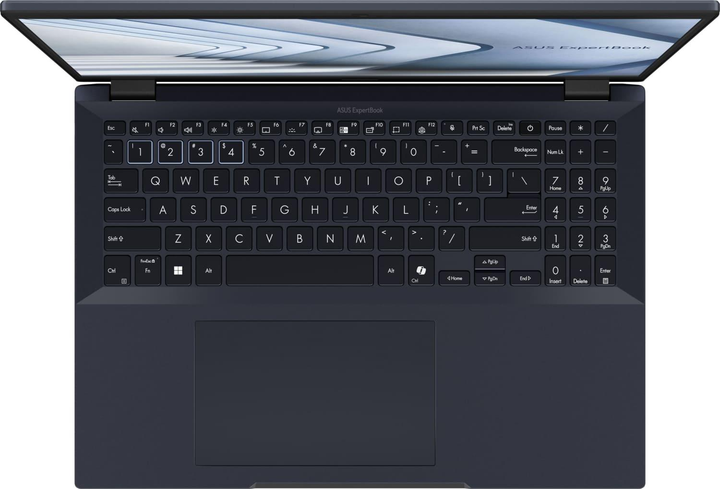 Ноутбук ASUS ExpertBook 16" WUXGA IPS 60 Гц, Intel Core i7 150U, DDR5 32 ГБ, SSD 512 ГБ, Star Black (90NX07B1-M01DZ0) - изображение 7