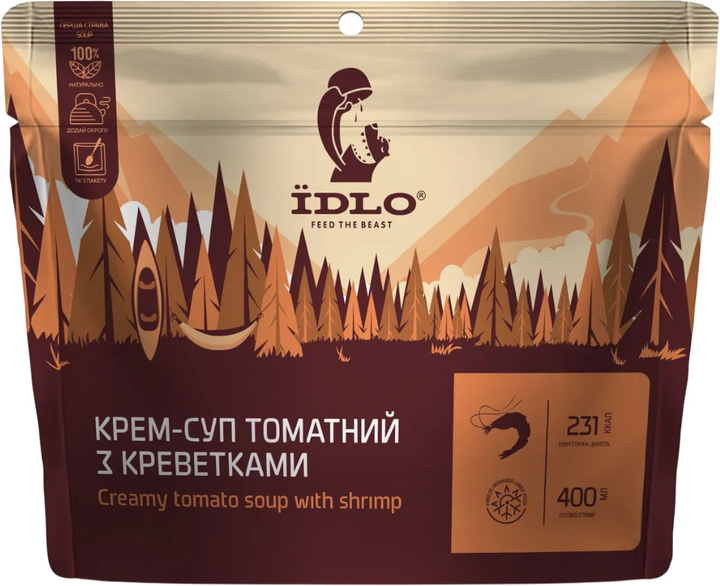 Крем-суп томатний із креветками Їdlo Omnom 65 г (4820219970316) - зображення 1