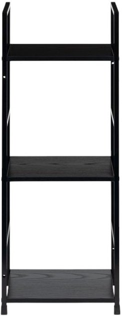 Regał ModernHome by Multistore drewniany 3 półki loft czarny (CWJ302480L BLACK) - obraz 2