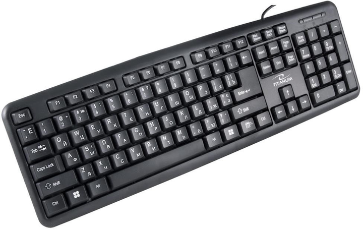 Klawiatura przewodowa Titanium Standard TK101 USB Black (TK101UA) - obraz 1