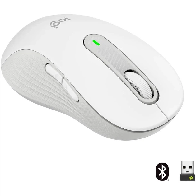 Миша бездротова Logitech Signature M650 L Left Off-White (910-006240) - зображення 2