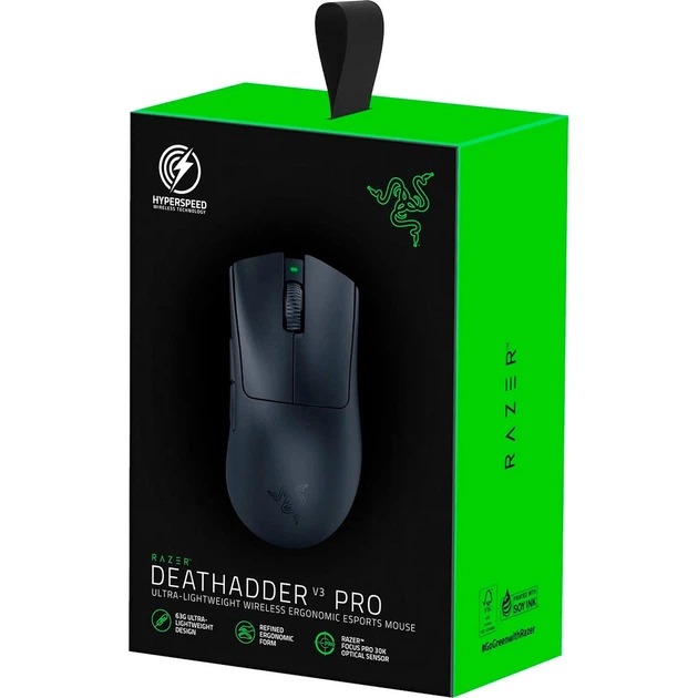 Миша бездротова Razer DeathAdder V3 Pro and HyperPolling Wireless Dongle (RZ01-04630300-R3WL) - зображення 10
