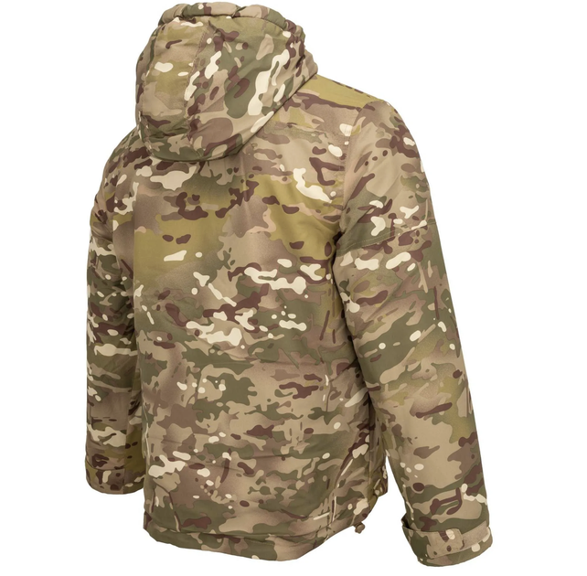 Анорак тактический Brandit Windbreaker мультикам, куртка на флисе военная, водонепроницаема теплая ветровка L - изображение 6