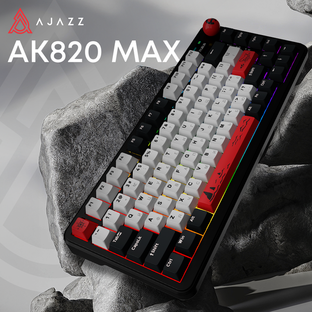 Клавиатура беспроводная Ajazz AK820 MAX PLUS Avocado Switch Black