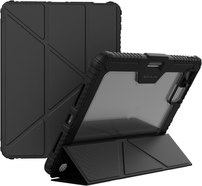 Etui Nillkin Bumper Leather Case Pro do iPad Air 13" (2024) Black (6902048279193) - obraz 3