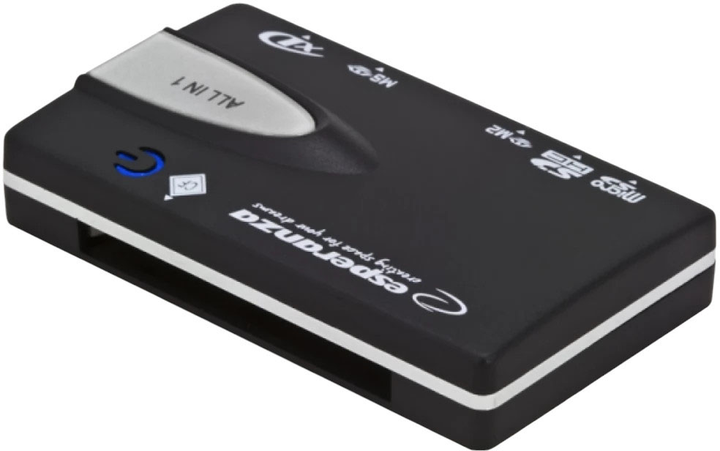 Czytnik kart Esperanza All-In-One USB 2.0 Black (5905784769950) - obraz 2