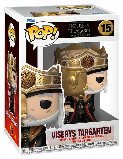 Фігурка Funko Pop! House of The Dragon Viserys Targaryen 9.9 см (889698764742) - зображення 3