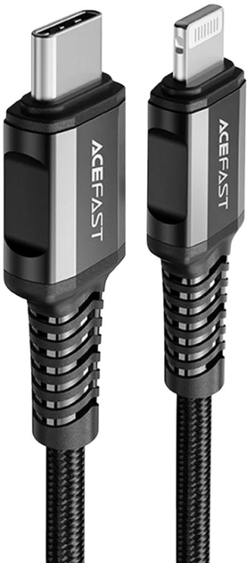 Kabel Acefast Apple Lightning - USB Type-C 1.2 m 30 W Black (AT6974316280484) - obraz 1