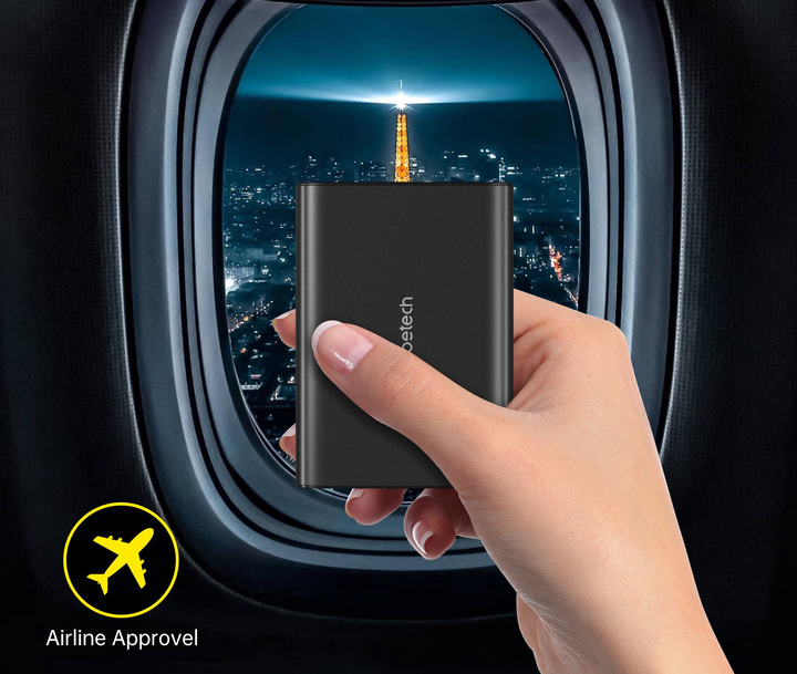 Powerbank Choetech 27000mAh 222.5W 2xUSB-C PD3.0 100+100W 2xUSB-A QC3.0 22W Black (B635-BK) - obraz 7