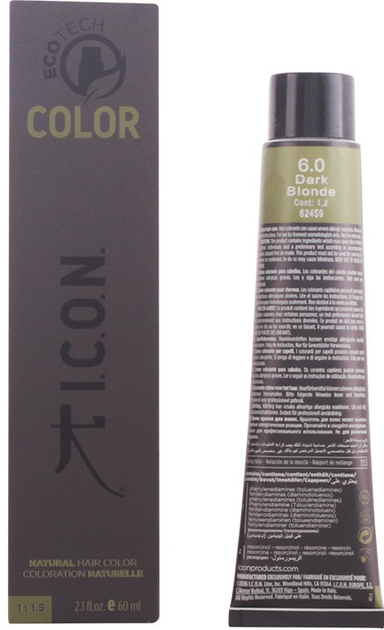 Farba do włosów Icon Ecotech Color Naturalna 6 Dark Blonde 60 ml (8436533671660) - obraz 1