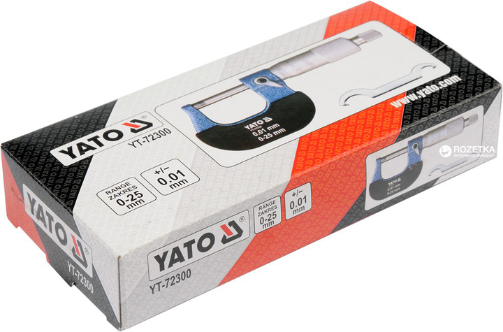 Mikrometr YATO 0-25 mm (YT-72300) - obraz 4