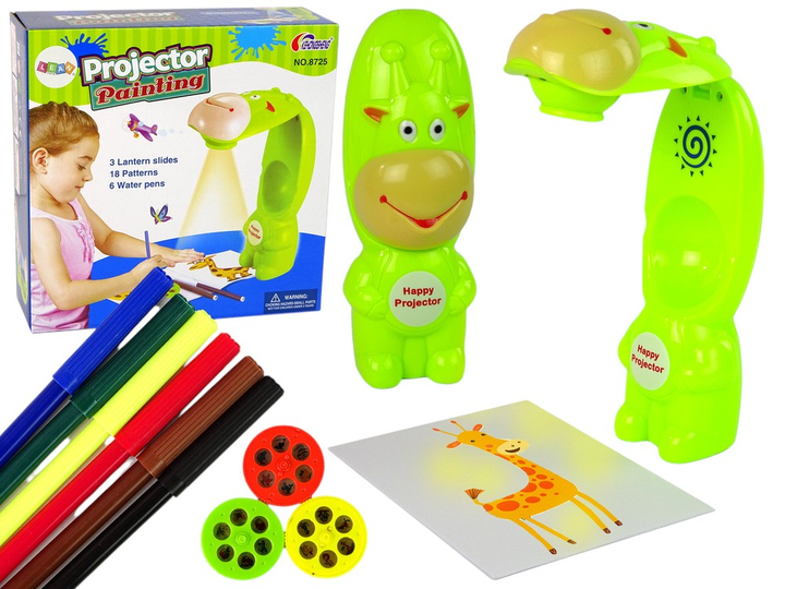 Проектор для малювання LEAN Toys Корівка зелений (15058) (5905515354875) - зображення 2