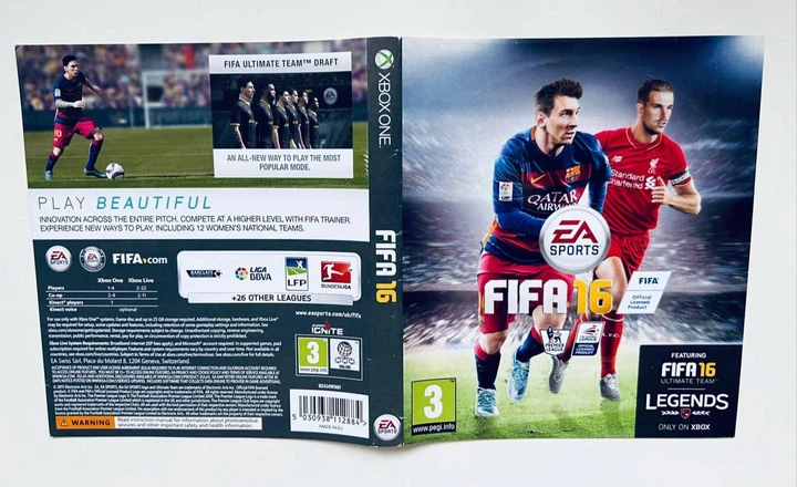 FIFA 16 - Xbox One (обложка + вкладыш), Б/У - Фото 1 FIFA 16 - Xbox One (обложка + вкладыш), Б/У - изображение 1