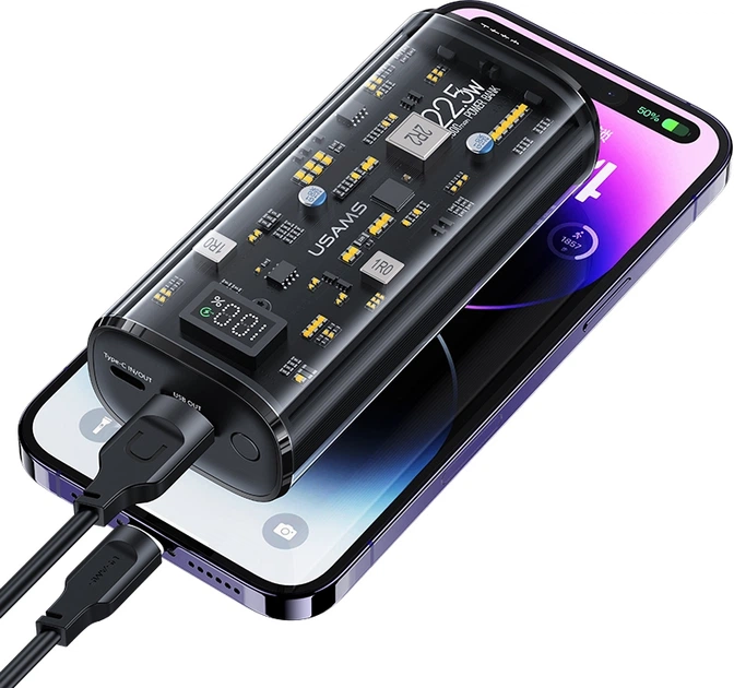 УМБ Usams US-CD189 9000mAh 20W PD/QC 3.0 Black (6958444902791) - зображення 3