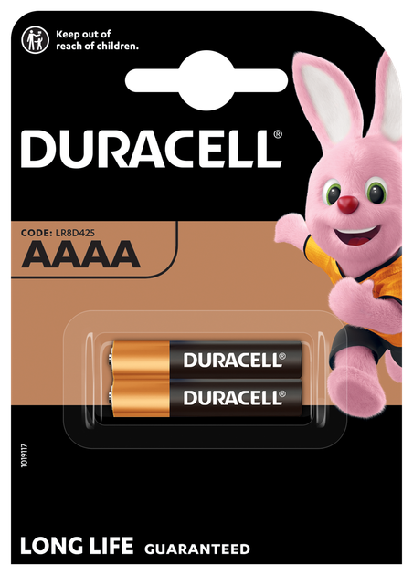 Спеціальна лужна батарейка Duracell AAAA 1,5V, (LR8D425), 2 шт. в упаковці (7091716) - Фото 3 Спеціальна лужна батарейка Duracell AAAA 1,5V, (LR8D425), 2 шт. в упаковці (7091716) - изображение 3