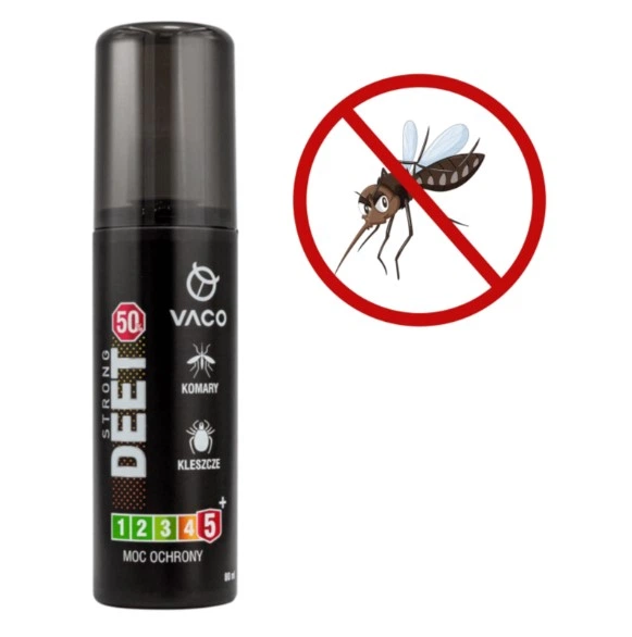 Спрей от насекомых, комаров, клещей и мошек Deet 50% 80 мл Vaco Strong - Фото 8 Спрей от насекомых, комаров, клещей и мошек Deet 50% 80 мл Vaco Strong - изображение 8