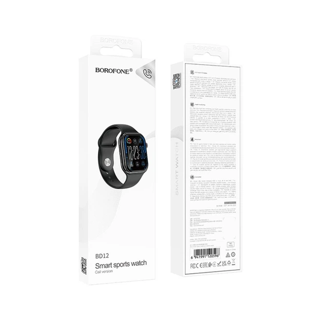 Смарт-часы BOROFONE BD12 Smart sports watch (call version) Black - изображение 5