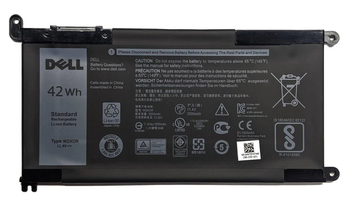Акумулятор для ноутбука Dell Inspiron 13 5368 / 5378 / 5379 / WDX0R WDXOR - Фото 1 Акумулятор для ноутбука Dell Inspiron 13 5368 / 5378 / 5379 / WDX0R WDXOR - зображення 1
