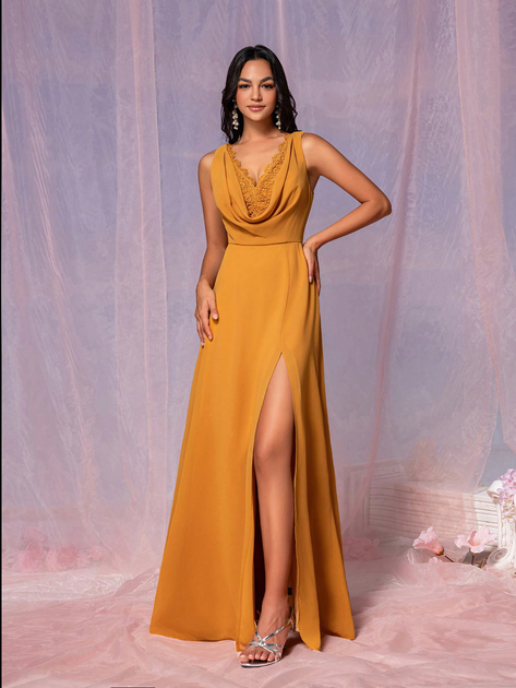 Плаття жіноче SHEIN GD-00120624 L Помаранчеве від Rozetka на платформі USKIDKA Акція на Плаття жіноче SHEIN GD-00120624 L Помаранчеве від Rozetka