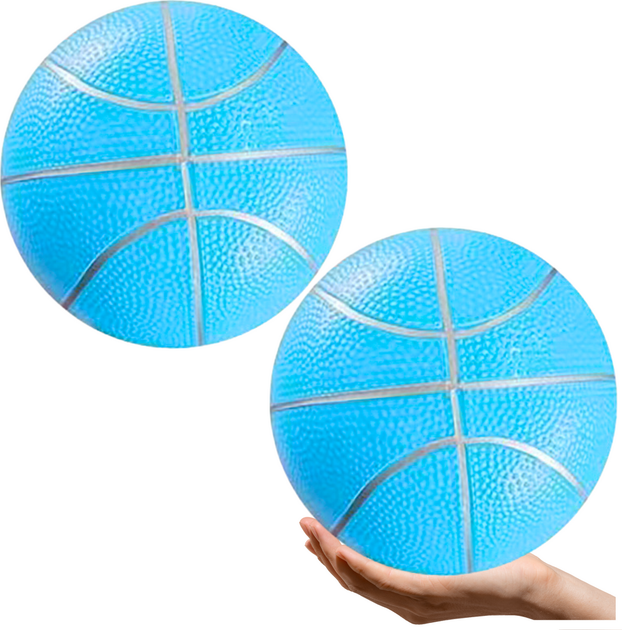 Гумовий м’яч LEAN Toys 20 см 22538 Blue (5905991048930) - зображення 3