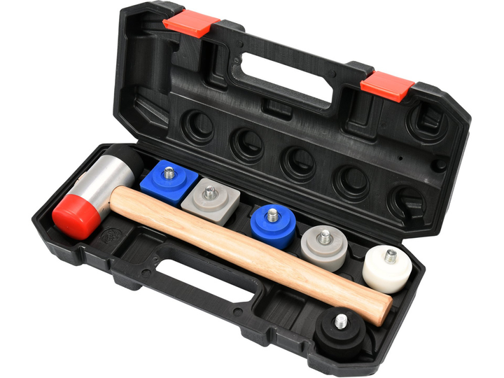 Młotek blacharski YATO 320 mm z okrągłymi i kwadratowymi nakładkami - 8 szt (YT-45905) - obraz 3