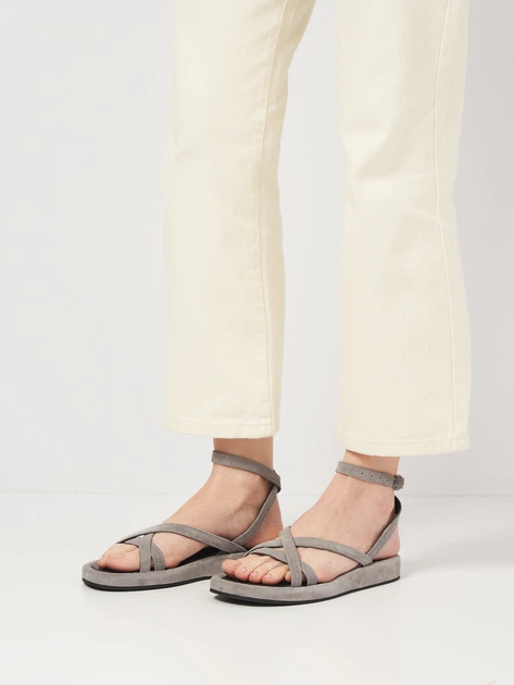 Женские сандалии замшевые PARADIZE SHOES SAN-5603 39 24.7 см Серые (ROZ6501090389) - Фото 2 Женские сандалии замшевые PARADIZE SHOES SAN-5603 39 24.7 см Серые (ROZ6501090389) - изображение 2
