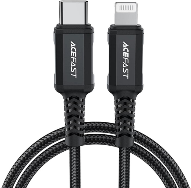 Кабель Acefast Apple Lightning - USB Type-C 1.8 м 30 Вт Black (AT6974316281306) - зображення 2