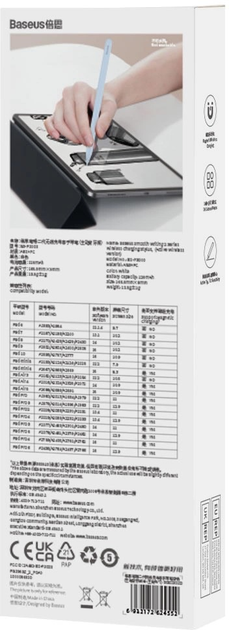 Активний стилус Baseus Smooth Writing 2 with LED Indicators Active Blue (SXBC060103) - зображення 9