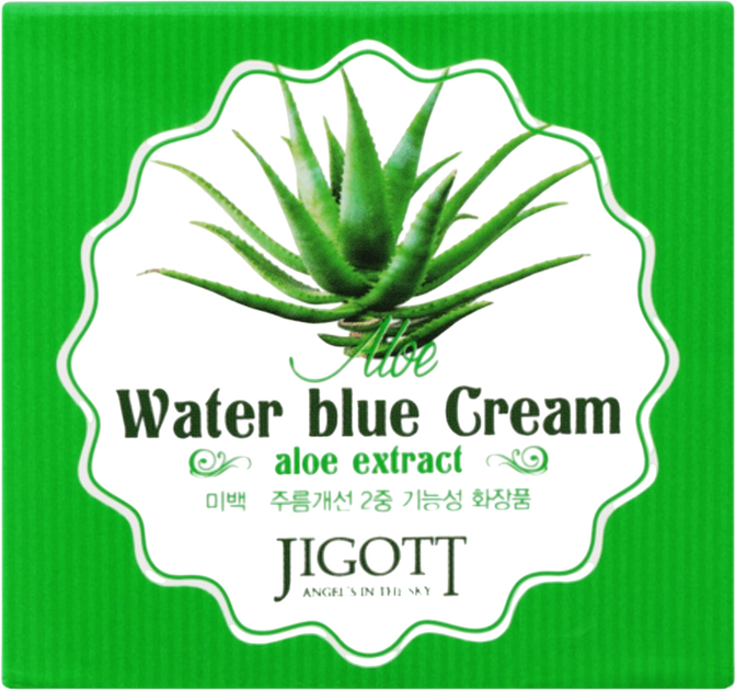 Krem nawilżający do twarzy Jigott Aloe Water Blue łagodzący 70 ml (8809210034094) - obraz 2