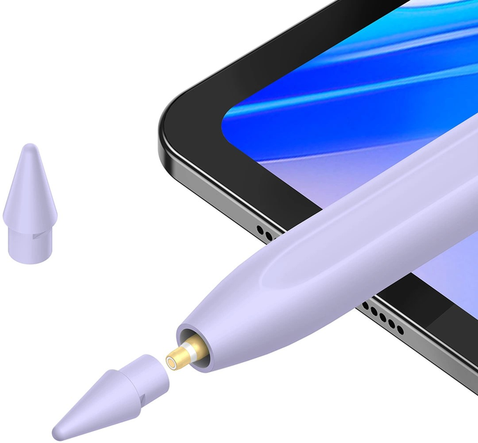 Активний стилус Baseus Smooth Writing 2 with LED Indicators Active Purple (SXBC060105) - зображення 7