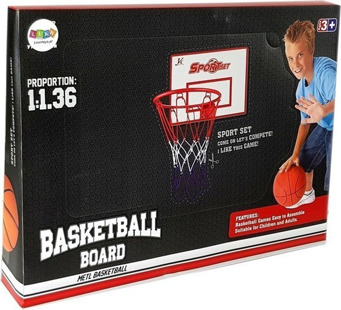 Набір для гри в баскетбол LEAN Toys 7055 (5905991032243) - зображення 3