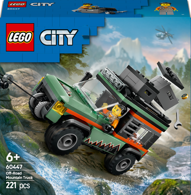 Конструктор Лего Сити Джип Горный внедорожник 4x4 Горный трак Lego City 60447 - изображение 7