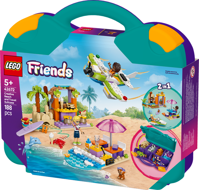 Конструктор Лего Френдс Творческий чемодан пляж и путешествия Lego Friends 42672 - изображение 6