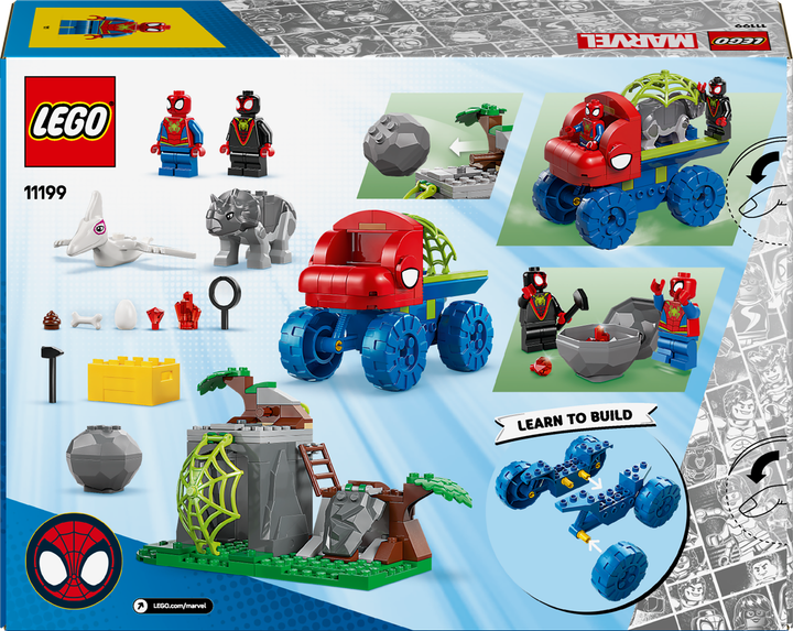 Лего Марвел Порятунок на диновсюдиході команди Спайді Lego Marvel Super Heroes 11199 - Фото 2 Лего Марвел Порятунок на диновсюдиході команди Спайді Lego Marvel Super Heroes 11199 - зображення 2
