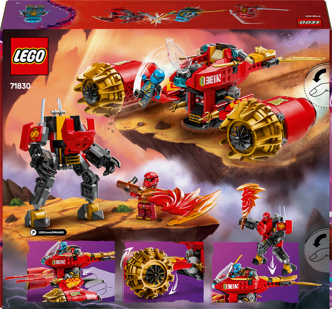 Конструктор Лего Ниндзяго Робот Всадник бури Кая Lego Ninjago 71830 - Фото 3 Конструктор Лего Ниндзяго Робот Всадник бури Кая Lego Ninjago 71830 - изображение 3