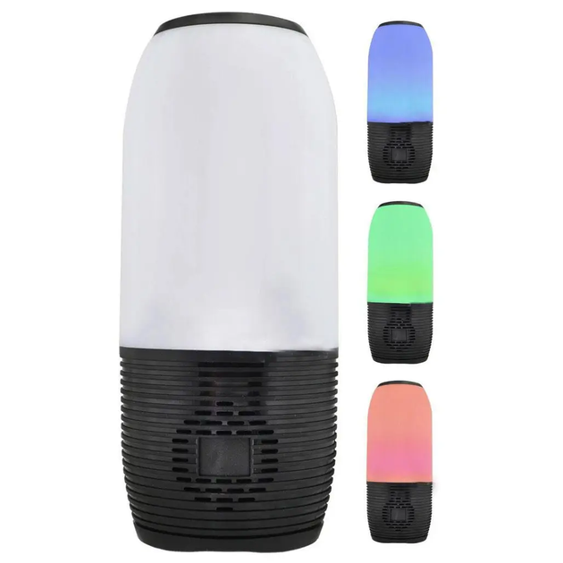 Беспроводная Bluetooth колонка с LED подсветкой UKC HFQ690-Pulse USB microSD FM радио Black - Фото 5 Беспроводная Bluetooth колонка с LED подсветкой UKC HFQ690-Pulse USB microSD FM радио Black - изображение 5
