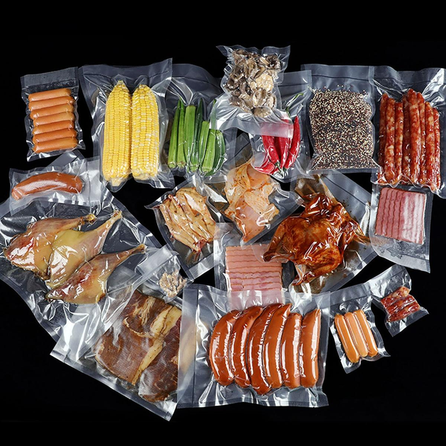 Вакуумный упаковщик для продуктов Vacuum F-packs Pro Вакууматор 90 Ватт Белый с Оранжевым + 20 пакетов 25х17см - изображение 2