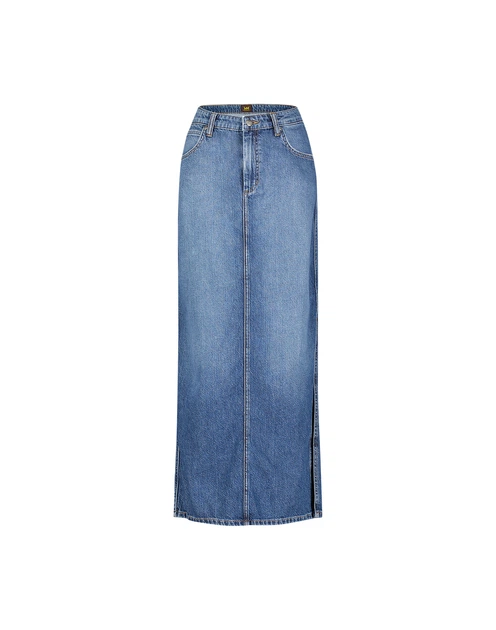 Спідниця LEE Side Slit Maxi Skirt weekend chill (112356725) Блакитний 29-00 - Фото 1 Спідниця LEE Side Slit Maxi Skirt weekend chill (112356725) Блакитний 29-00 - зображення 1