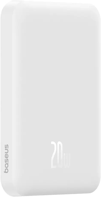 Powerbank Baseus Magnetic Mini Wireless 5000mAh 20W White (P10022107223-00) - obraz 2