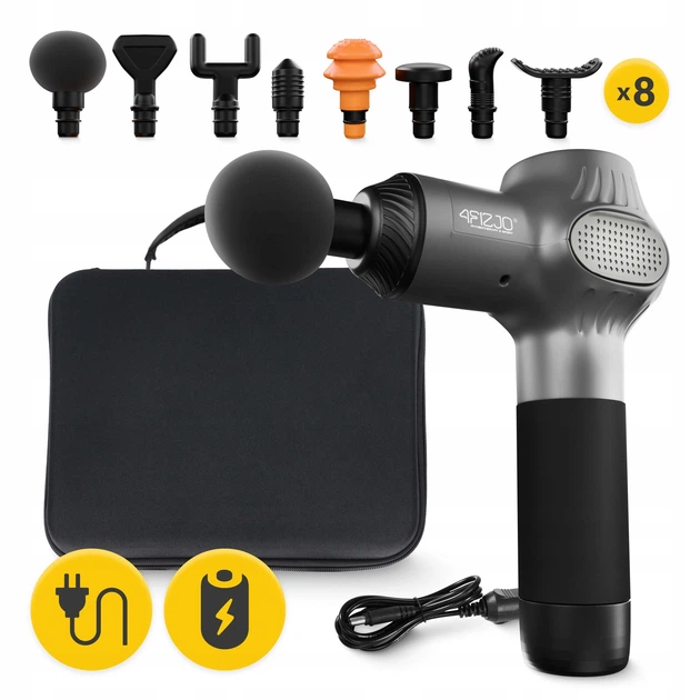 Ручной перкуссионный массажер 4FIZJO Massage Gun Active 30 Вт массажный пистолет (P-5907739319937) - изображение 4